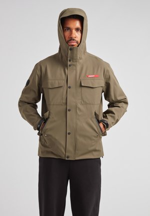 THORIUM HOODED WATERPROOF - Windbreaker - OLIVE