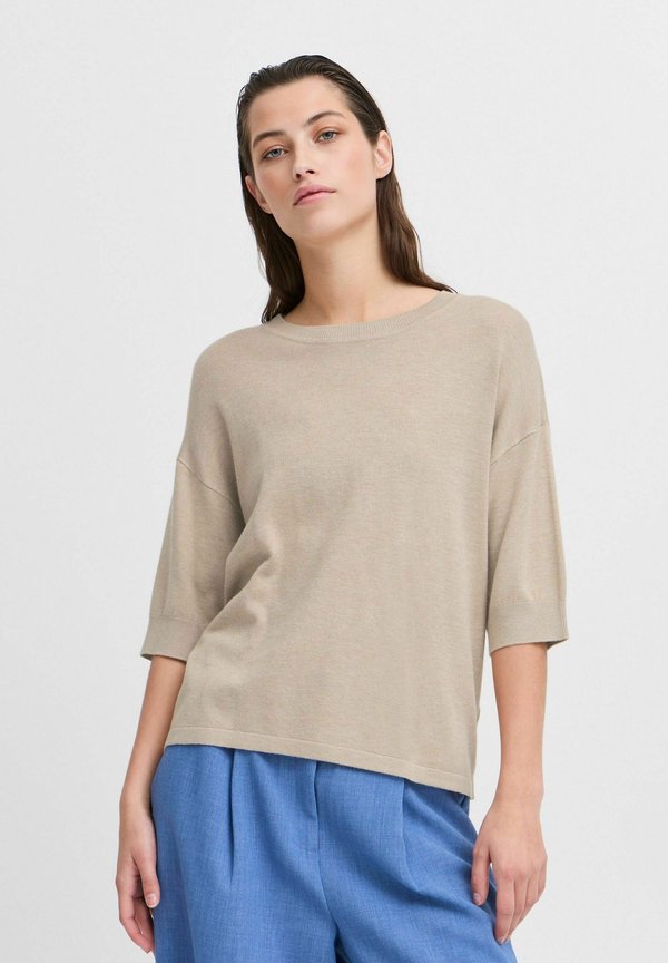 BYMMMORLA - Basic T-shirt - humus melange