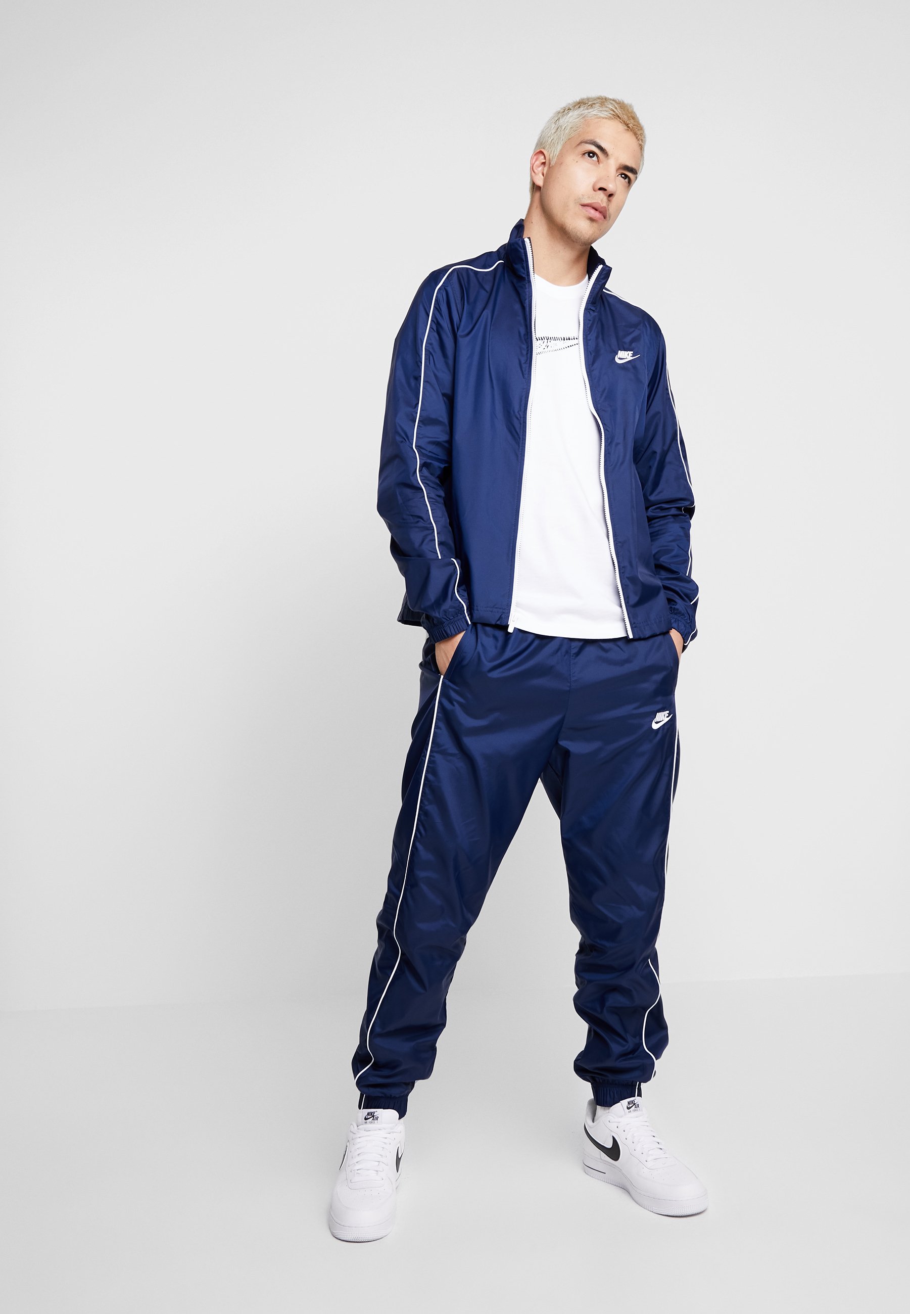 Nike Sportswear SUIT BASIC - Tuta - midnight navy/white/blu scuro -  Zalando.it