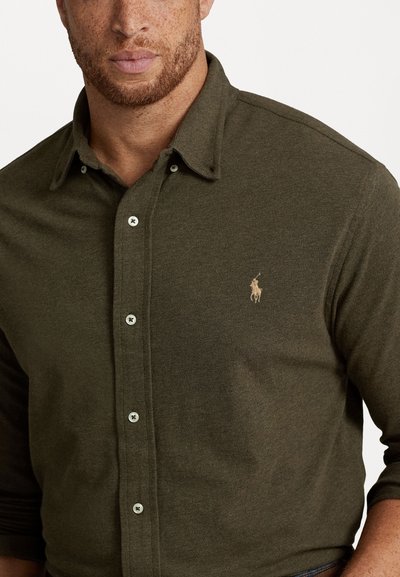 Polo Ralph Lauren Big & Tall FEATHERWEIGHT MESH SHIRT - Camisa - wilson olive heather