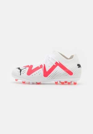 Puma, MATCH MG JR - Scarpe da calcio per terreni duri - white/black/fire orchid