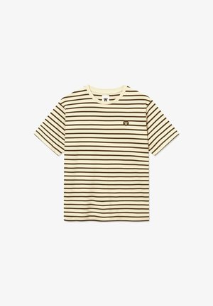WOOD WOOD, WWACE STRIPE - T-shirt imprimé - desert palm
