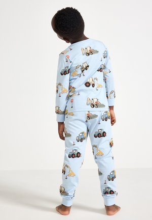 Leuke Astronauten Maan En Raketten Zachte Pyjama Sets Voor Mannen Lange Mouwen Top En Onderkant Pjs Set Nachtkleding Nachtkleding