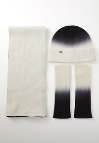 SET - Mütze - ivory/black