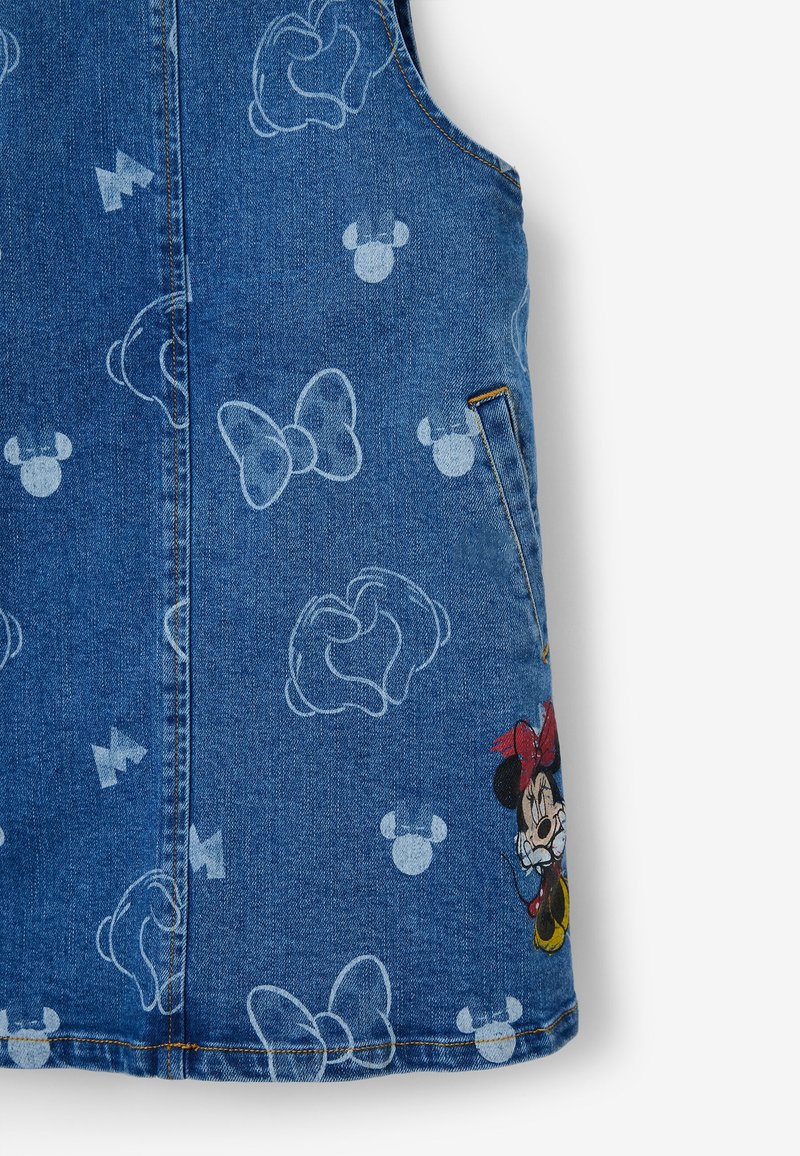 white christmas dresses 90's DISNEY MICKEY Made in USA Size L Vintage Denim Overall Dress / E6 –  FISHTALE VINTAGE main image 0