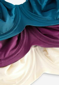 Next 3 PACK - Krūšturis ar stīpiņu - plum purple teal blue cream