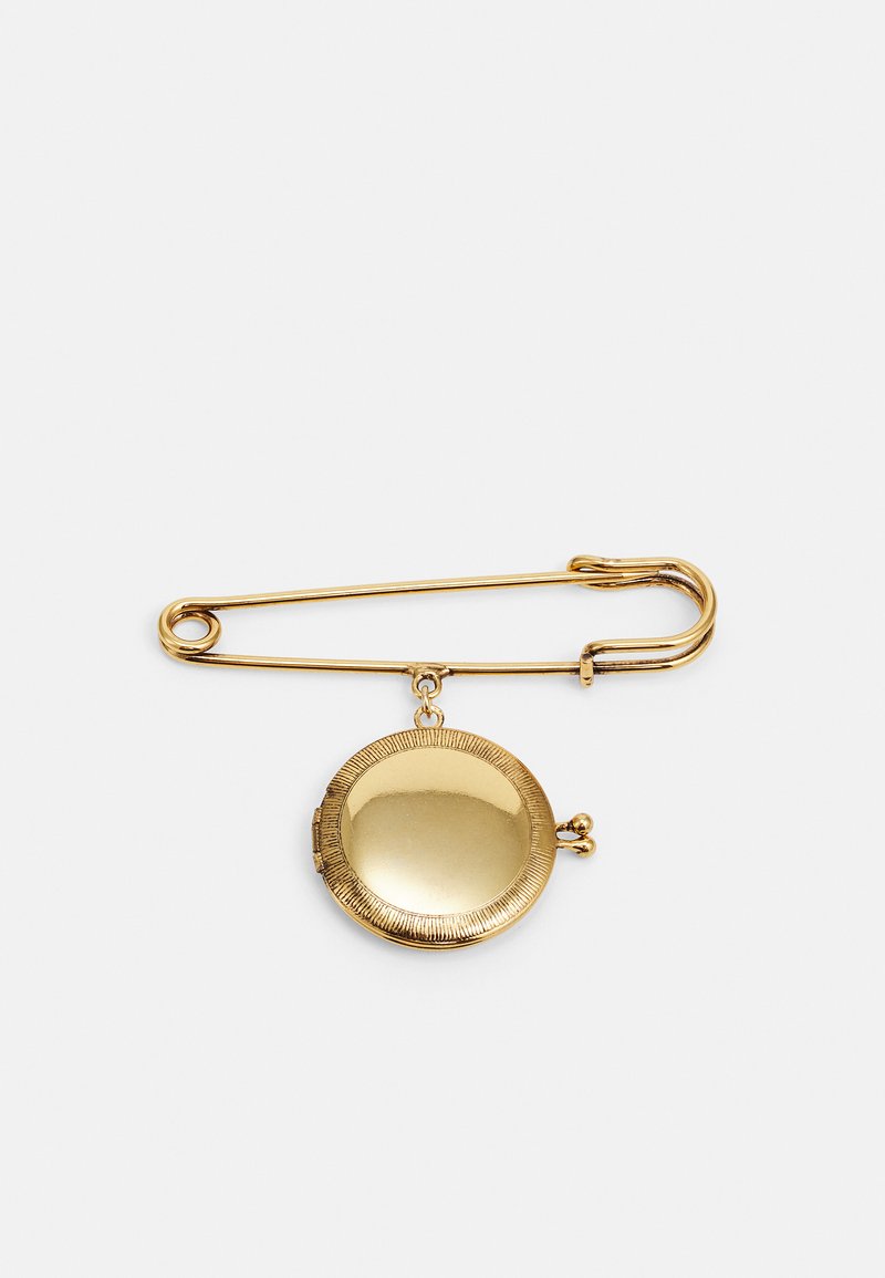 Erdem LOCKET AND PIN BROOCH Broche goldcoloured/goudkleurig