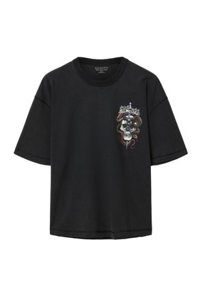 AllSaints, ARAKNID - T-shirt print - washed black
