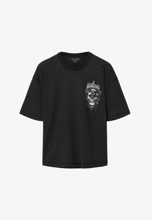 AllSaints, ARAKNID - T-shirt print - washed black