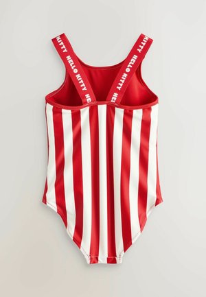 Next REGULAR FIT - HELLO KITTY - Badeanzug - red ecru stripe