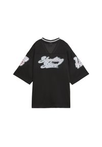 Mustmustestest mustont jersey lühikeste varrukatega, millel on valge "Shooting Star" tekst ja julged aktsendid varrukatel. V-kaelus, kerge materjal.