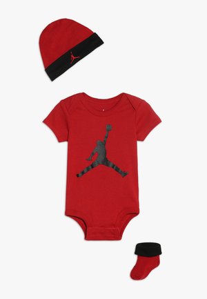 JUMPMAN SET UNISEX - Nyomott mintás póló - gym red/black