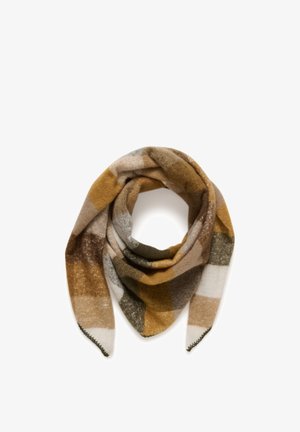Kaffe, KAELAINE CHECKED PONCHO - Bufanda - mustard brown checks