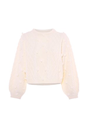 IZIA, IZIA PULLOVER - Maglione - wollweiss
