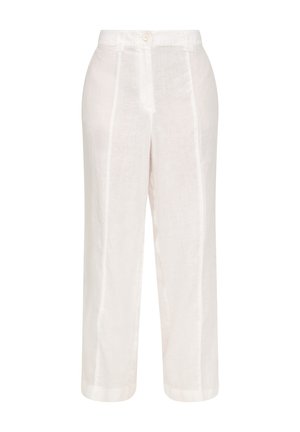 s.Oliver REGULAR MIT WEITEM BEIN - Pantalon classique - weiß