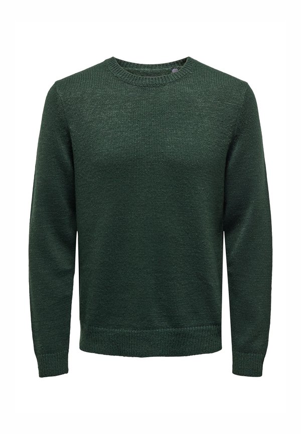 Strickpullover - dunkelgrün