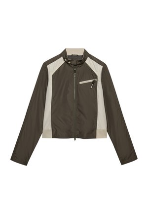 Bench, BENCH X SUPERDRY &AMP; CO BENCH RACER SHELL DOUBLE ZIP JACKET - Let jakke / Sommerjakker - black olive  moonbeam