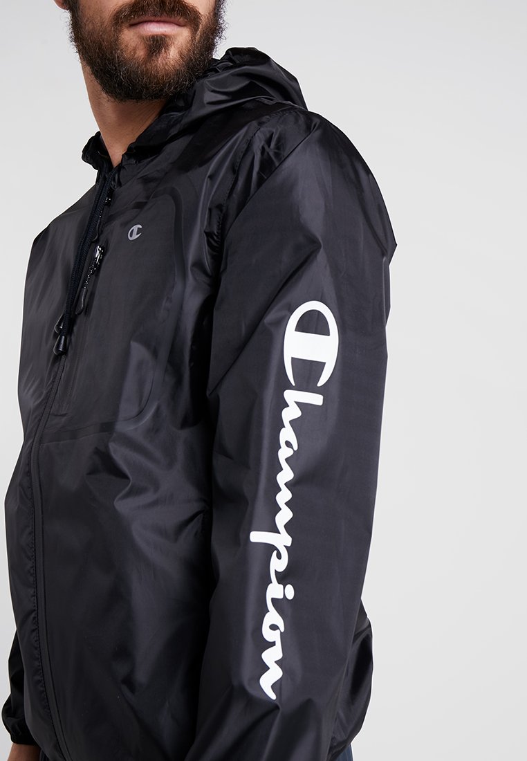 champion lightweight hooded jacket