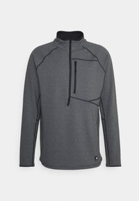 STCKRN GD 1/2 ZIP - Mikina - mottled dark grey
