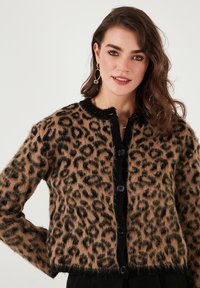 LELA Chaqueta de punto - mottled brown