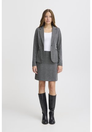 ICHI, IHKATE - A-snit nederdel - black