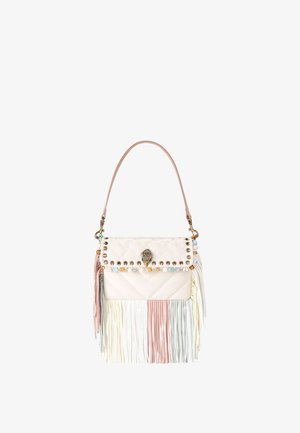 Kurt Geiger London, SMALL OXFORD FRINGE SHOULDER - Handtas - cream comb