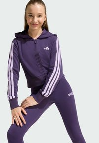 adidas Performance ESSENTIALS FULL - Mikina so zipsom - aurora plum   powder plum