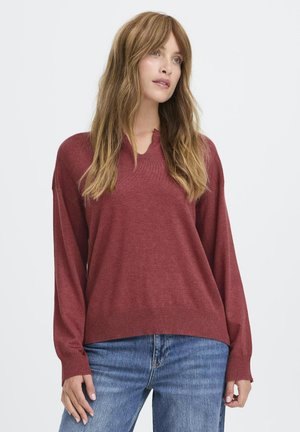 VNECK   - Pulóver - spiced apple melange
