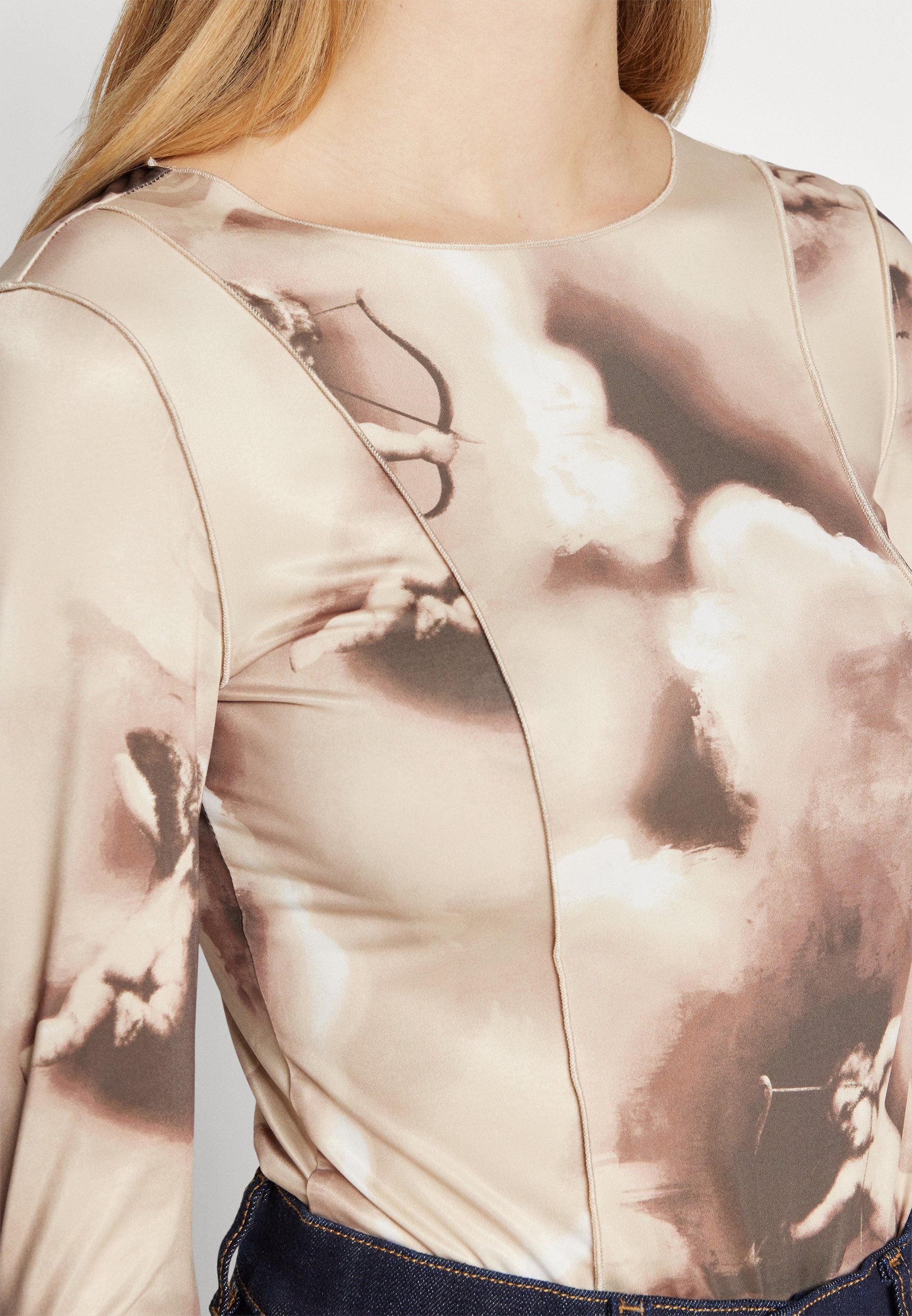 long sleeve dressy crop top
