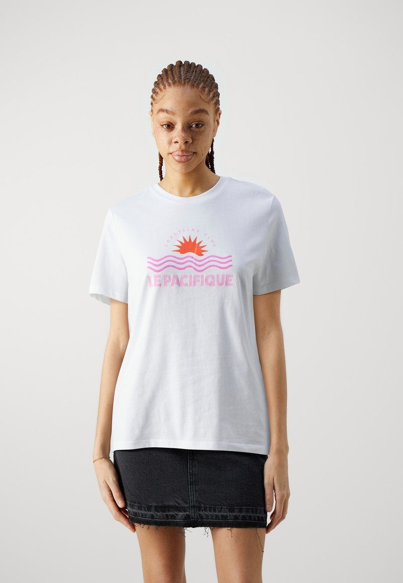 ONLY ONLLUCIA LIFE - Potiskana majica - bright white