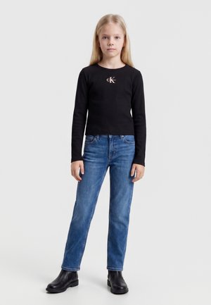 Calvin Klein Jeans, MONOLOGO - Pikkade varrukatega topp - black