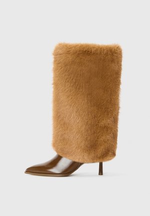 Stivali con i tacchi - tan brown