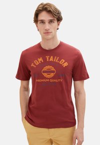 TOM TAILOR LOGO  - Triko s potiskem - rot