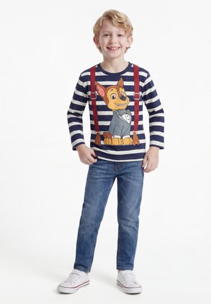 Name it NMMNAKUL PAW - Tops ar garām piedurknēm - navy blazer