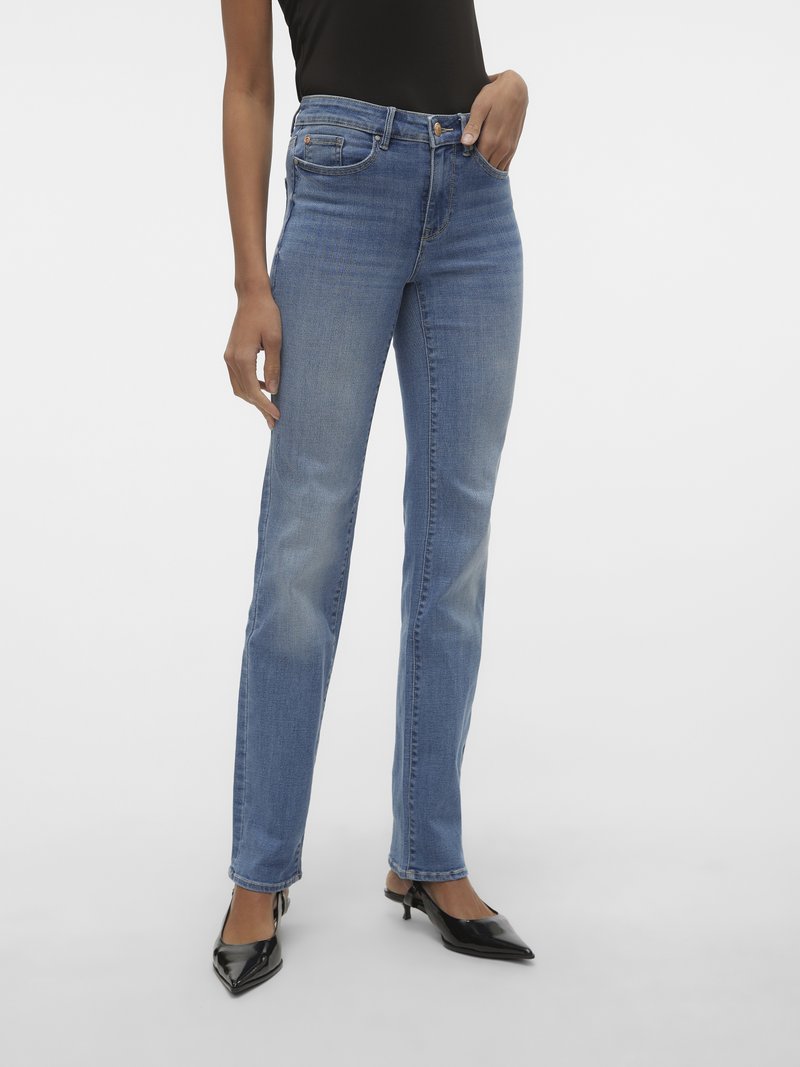 VERO MODA Vmflash Mr Flared Pocket JNS Ra3042 Noos, blauw (medium blue denim), S / 30L