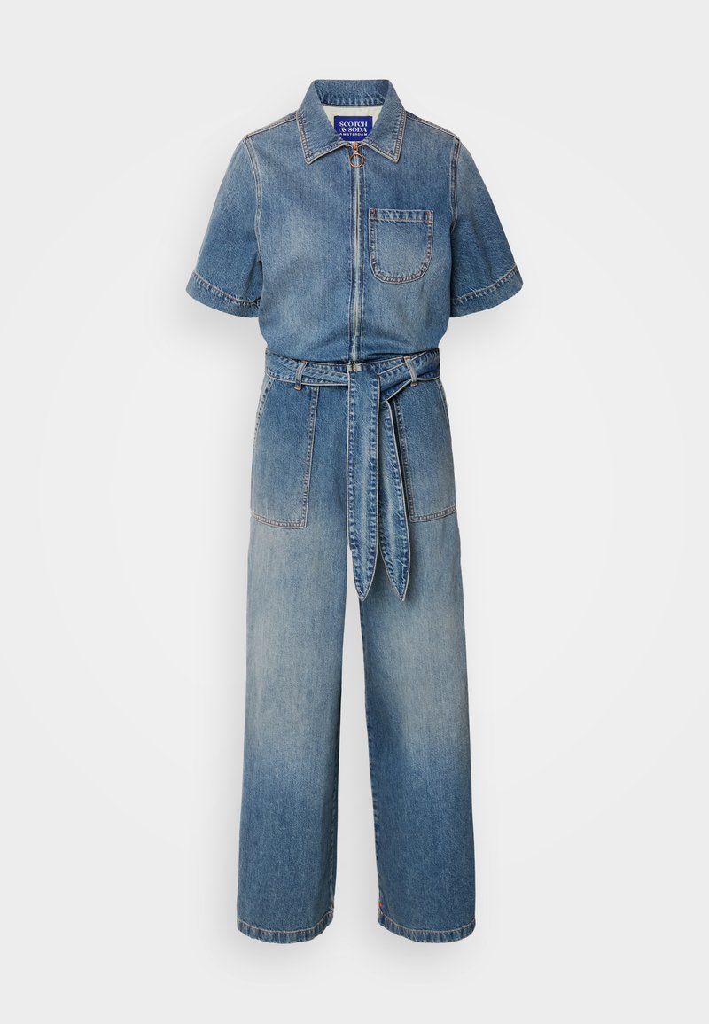 Scotch & Soda Jumpsuit blauw denim/bluedenim