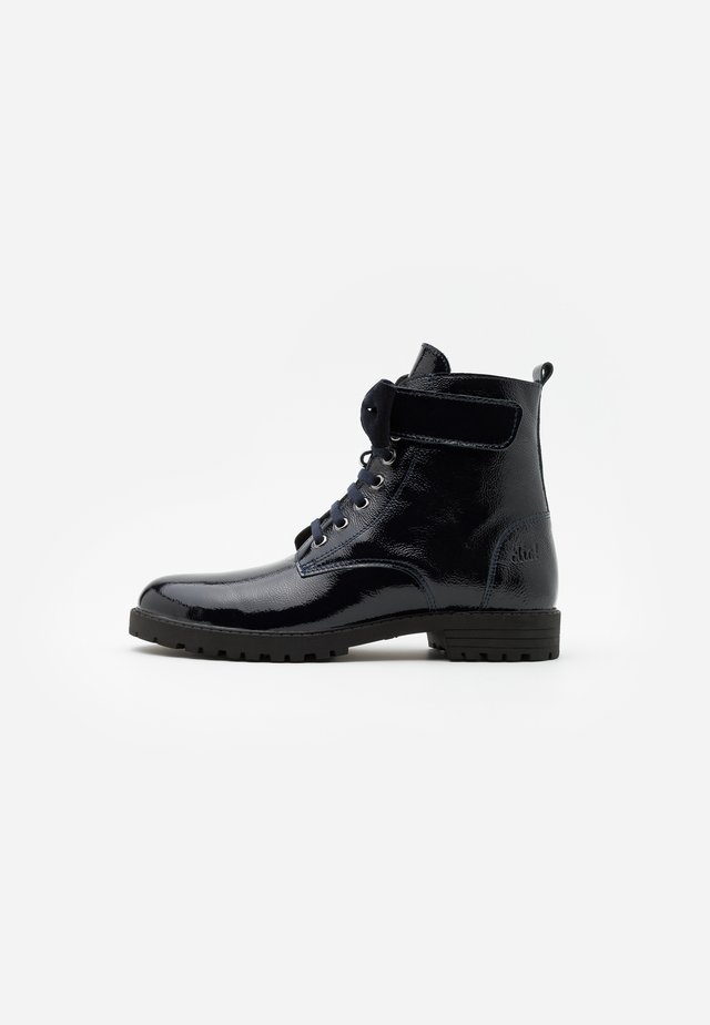 Lace-up ankle boots - azul/basket navy