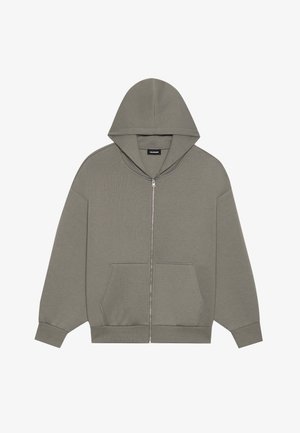 Hallux hallus-sinine kapuutsiga, pehmest kangast valmistatud, millel on nööriga kapuuts, ees taskud ning ribakudumisega varrukad ja ääred.