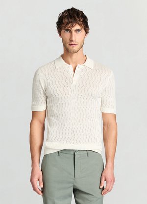 Poloshirt - bianco lana