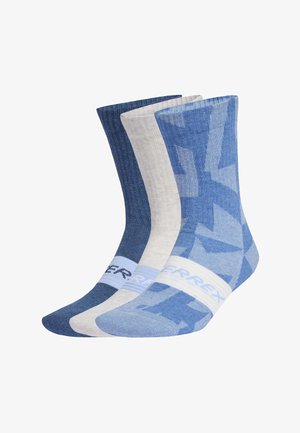 MULTI 3 PACK - Calcetines de deporte - glow blue white tech indigo