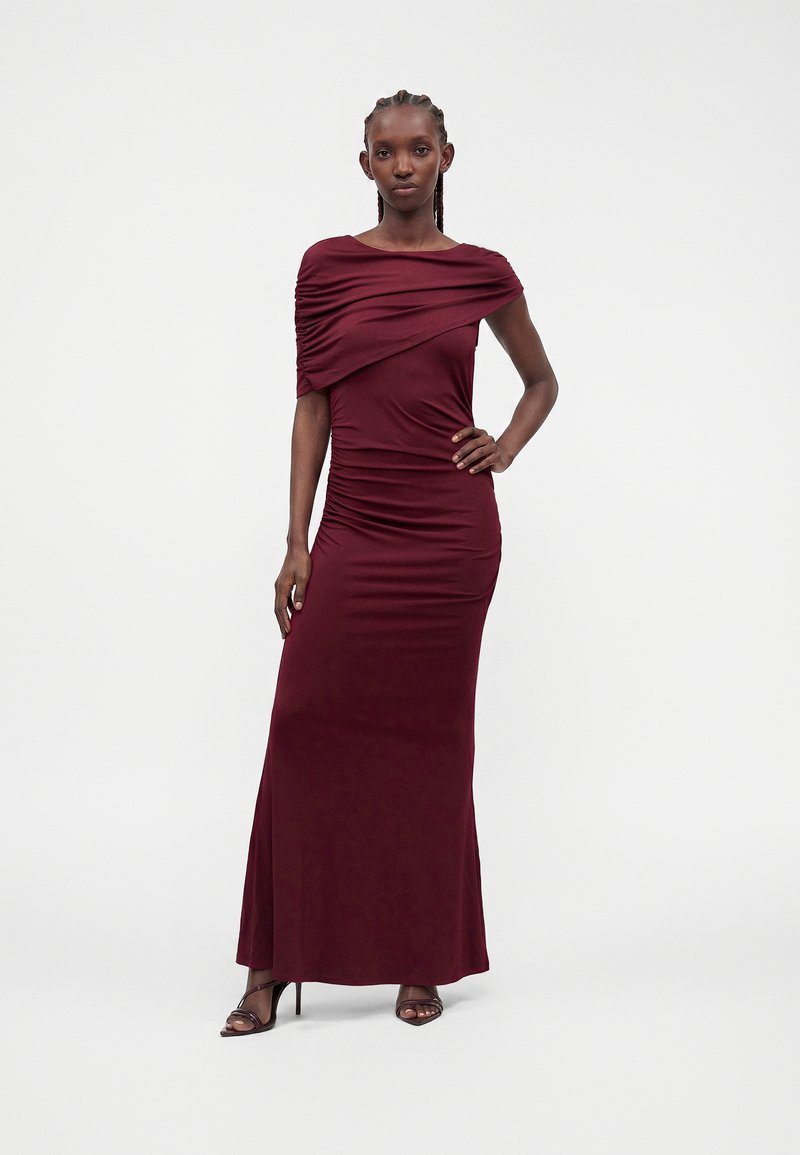 hoco dress burgundy Burgundy Homecoming Dresses,Two Piece Homecoming Dress,Short Homecoming Dress,HC00190, US22W / Royal Blue main image 0