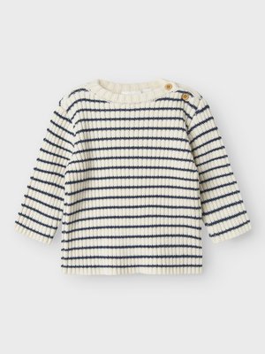 Name it NBMOSTRIPE UNISEX - Pullover - insignia blue/cloud dancer