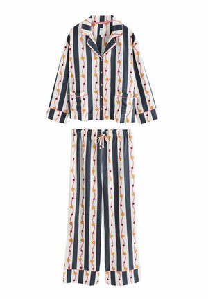 SET - Pyjama set - cream navy stripe