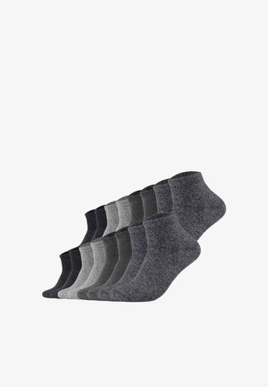 s.Oliver, S.OLIVER S.OLIVER UNISEX SOCKEN, 16ER PACK - QUARTER, EINFARBIG - Sneaker socks - schwarz grau