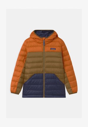 BOYS REVERSIBLE HOODY - Bunda z prachového peří - desert orange