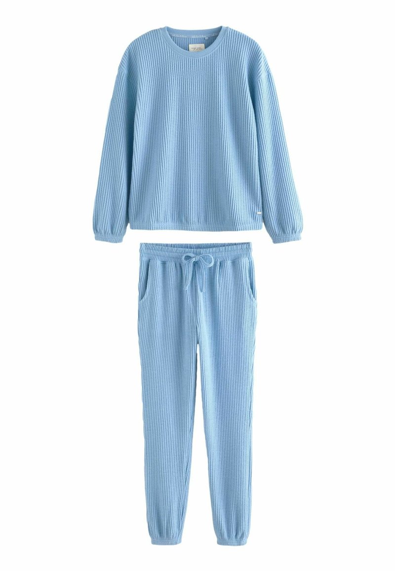 Next COSY WAFFLE LONG SLEEVE SET - Set lenjerie de noapte - blue