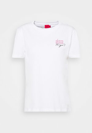 THE REGULAR TEE - T-shirt z nadrukiem - white