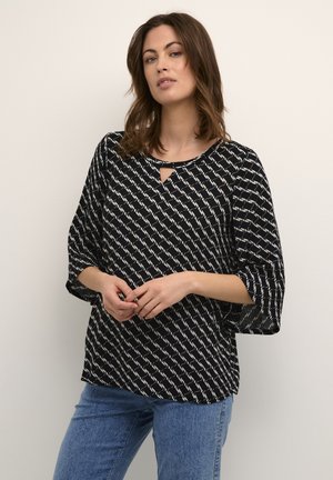 KAMARITA AMBER - Blouse - black chalk graphic print