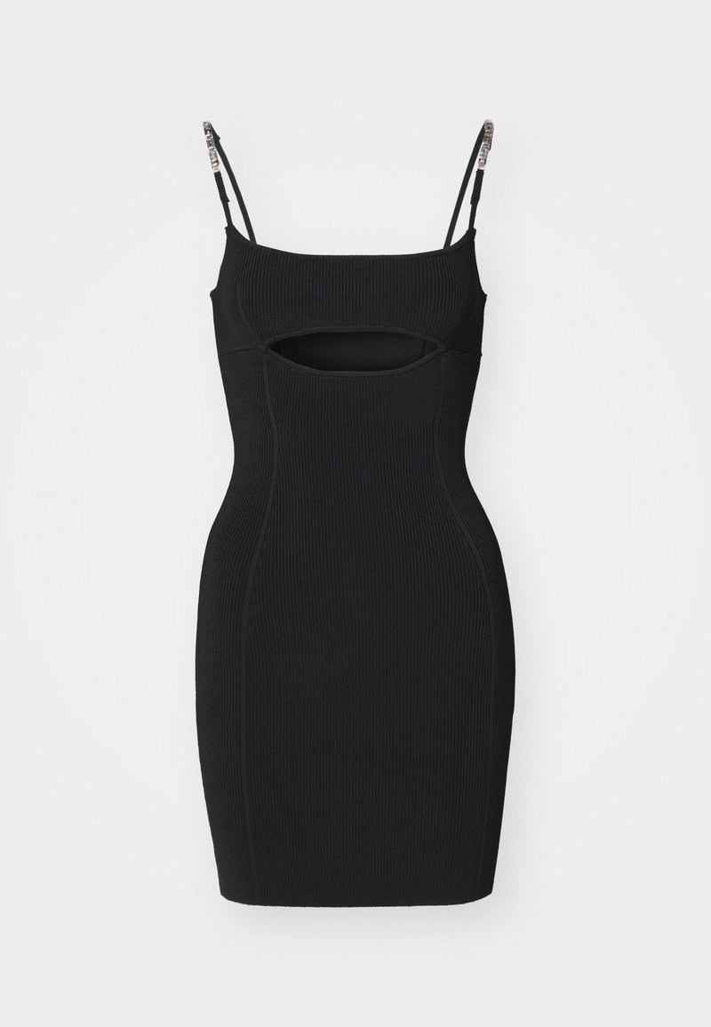 GCDS Gebreide jurk zwart GCDS Gebreide jurk zwart