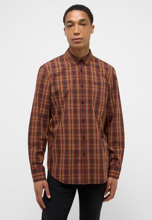 Mustang LANGARM - Shirt - braun